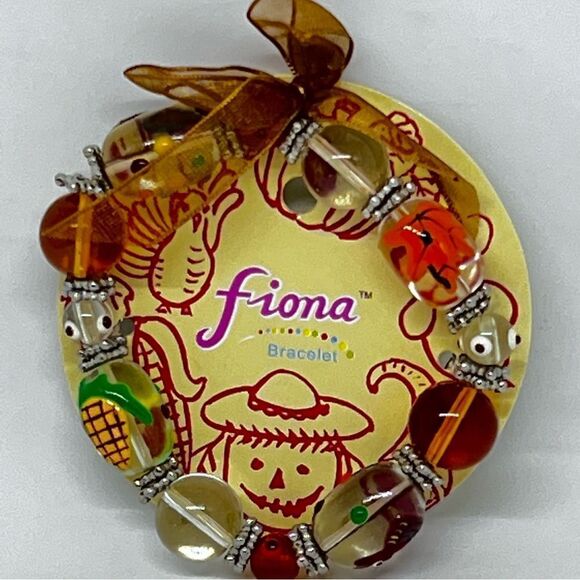New Fiona Fall‎ Theme Art Glass Bracelet - Picture 1 of 3